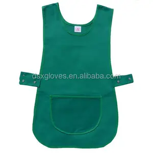 Cuidados atacado Uniformes Trabalhador Tabards Logotipo Personalizado Dupla face Tabard Avental com Bolso Ajustável Promocional Avental de Sapateiro