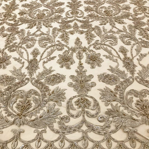 Nuevo diseño neto bordado tela de encaje para el vestido de Boda nupcial - Product Image 2