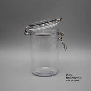 Chất Lượng Tốt Nhất Thực Phẩm Lưu Trữ Chai, cao Vòng 700Ml PET Nhựa Cà Phê Nguyên Liệu Đậu Lưu Trữ Jar Và Màu Xanh Lá Cây Trà Lưu Trữ Container - Product Image 3