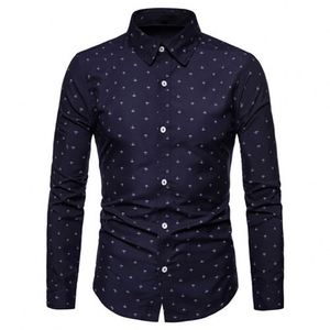 Camisa de Manga Larga de Alta Calidad para <span class=keywords><strong>Hombre</strong></span>, Moda 2024, Corte Entallado, Estampado de Lunares - Product Image 3