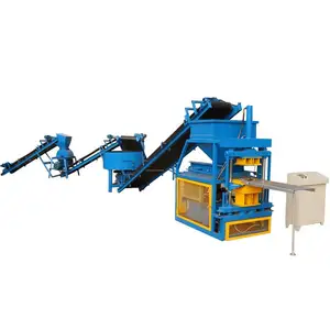 HBY2-10 Automático Solo Eco Intertravamento Rotary Clay Brick Making Machine em russo