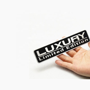 Etiqueta engomada de la insignia del aluminio del metal Edición LIMITADA de lujo Carta Emblema de carreras Logotipo personalizado Universal - Product Image 3