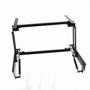 Console da tavolo trasformatore gas idraulico e di ferro primavera assist lift up tavolo da caffè in metallo telaio con serratura di sicurezza - Product Image 4