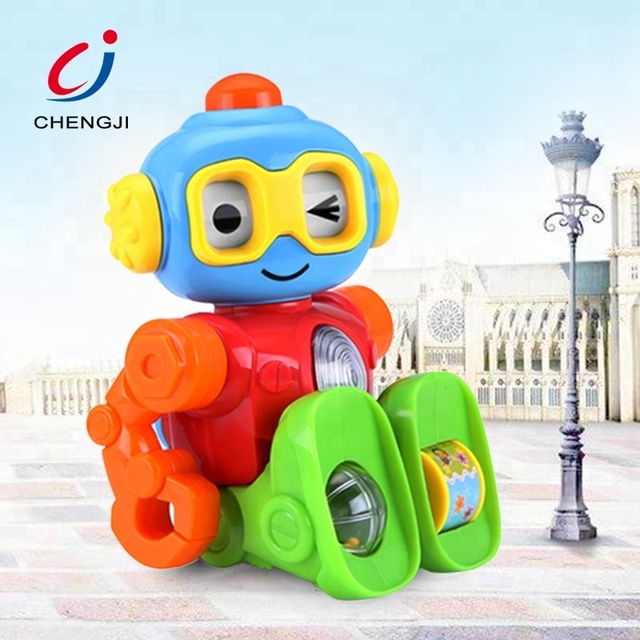 Hot Popular Lovely Plastic B/O Cartoon Toys Educational Robots for Children