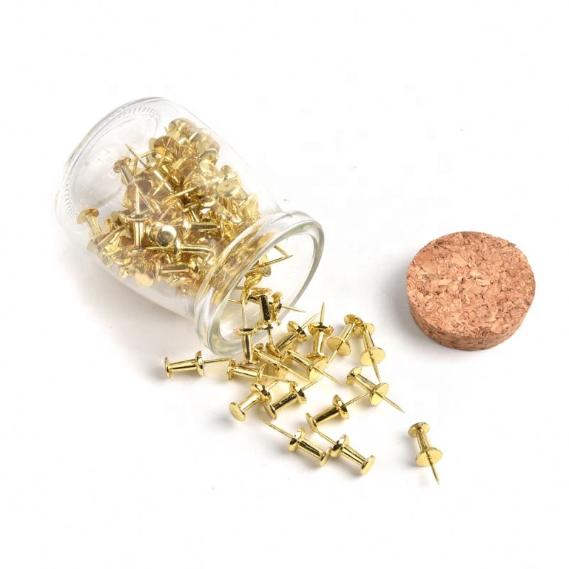 Горячая Распродажа Радужный школьный Блеск Забавные латунные булавки Золотая булавка