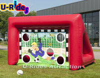 U-Rides Petit jeu sportif gonflable de football, cible de tir, terrain de jeu, gonflables de tir au but pour enfants en PVC