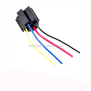 12 Volt otomotiv rölesi otomobil röle kablo demeti ve soket ile 12 V,12 V 40A,40A