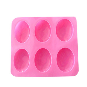 DIY — <span class=keywords><strong>moule</strong></span> en <span class=keywords><strong>silicone</strong></span> à savon en forme d'œuf d'oie, 6 cavités ovales, DIY - Product Image 3