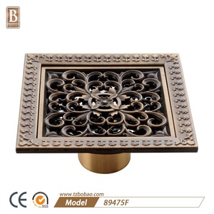 Scarico per <span class=keywords><strong>Doccia</strong></span> da Bagno Anti-trota in Ottone Anticato, Scarico a Pavimento Anti-odore - Product Image 4