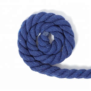 Custom Colors 3-strand Twisted Cotton Cord Round 8mm <strong>Thick</strong> <strong>Rope</strong> - Product Image 5