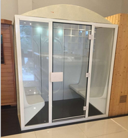 Bain de sauna acrylique préfabriqué hammam cabine de spa à vapeur