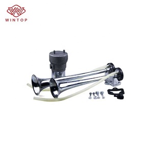 Klakson Udara Truk Tiga Pipa OEM TZ-312 Dengan Solenoid Listrik 12V Krom Klakson 12v Klakson 24v - Product Image 5