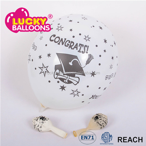 12 pulgadas <span class=keywords><strong>FELICIDADES</strong></span> LO HIZO <span class=keywords><strong>estrella</strong></span> globos de graduación personalizado globo globos de látex de impresión EN71 - Product Image 5