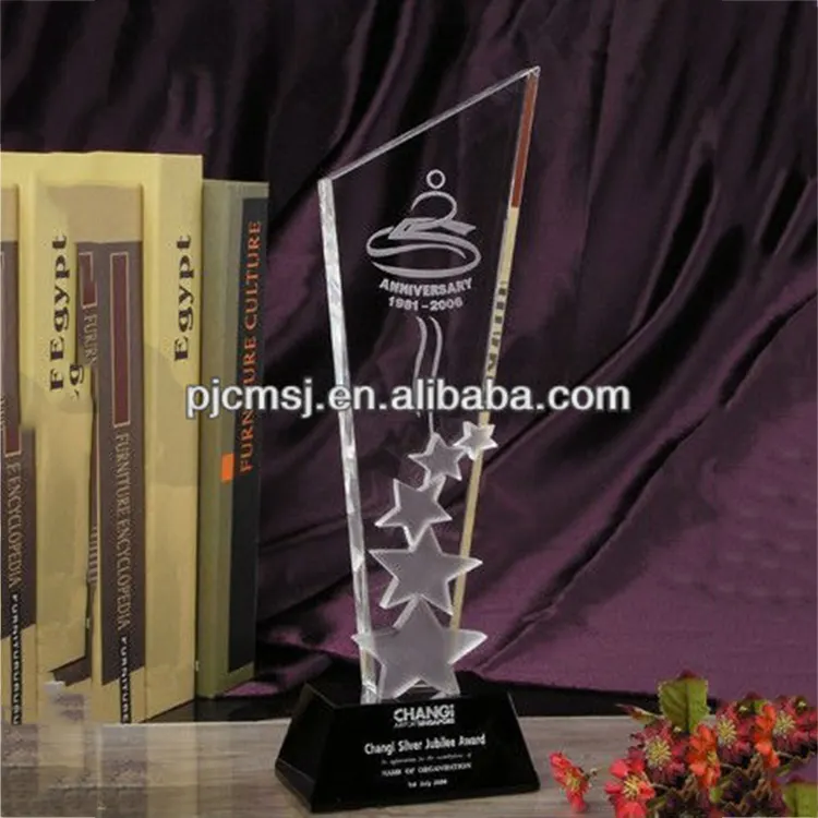 Agradável pé k9 crystal star award para a empresa prêmio