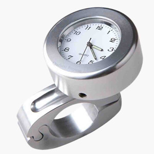 7/8 "<span class=keywords><strong>moto</strong></span> Guidon Horloge En Alliage D'aluminium Chromé Montage Horloge, la <span class=keywords><strong>Moto</strong></span> De Haute Qualité Thermomètre Numérique JYI-026 - Product Image 1