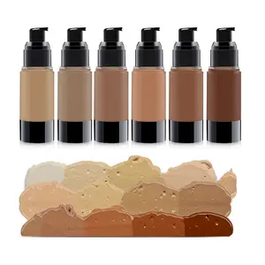 Hoge Kwaliteit 12 Kleuren Vloeibare Foundation Private Label Matte Make-Up Foundation Gezicht Cosmetica