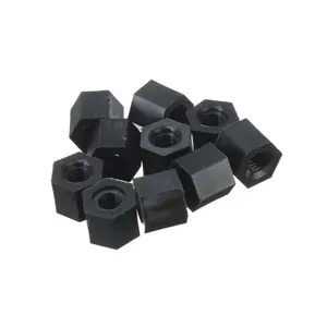 M3 black nylon hex spacer female to female type connect nut