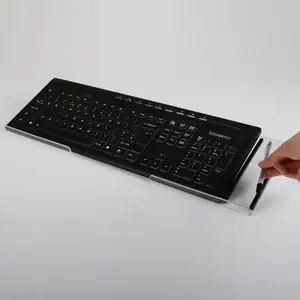 Werkseitig angepasster abgewinkelter Acryl-Computer tastatur ständer