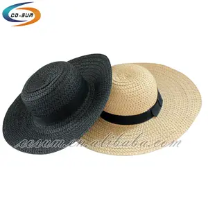 Unisex panama beach strohoed mode strand mexicaanse sombrero brede rand hoed
