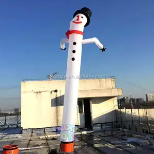 Quảng Cáo Ngoài Trời Khuyến Mãi Inflatable Air Dancer/6M Cao Inflatable Sky Dancing Snowman