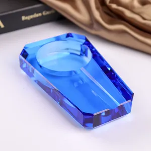 colorful K9 crystal ashtray personalized fashion glass practical ashtray