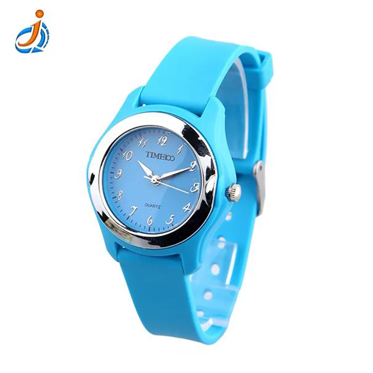 Profession gift non toxic tasteless smell proof custom made soft geneva ladies silicone rubber band watch with high quality