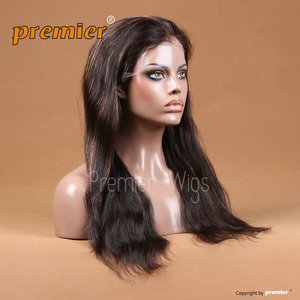 remy brésilienne bouclés perruque sans colle lacet courte avec une frange - Product Image 5