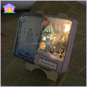 <span class=keywords><strong>Casa</strong></span> <span class=keywords><strong>de</strong></span> muñecas artesanal <span class=keywords><strong>de</strong></span> madera, caja <span class=keywords><strong>de</strong></span> hojalata para niños o adultos, venta al por mayor - Product Image 2