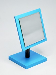 Miroir Rectangle Contemporain de Marque avec Ornements Crochets Or Rose Utilisation Cosmétique - Product Image 3