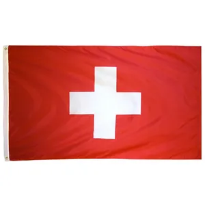 1 pc available Ready To Ship 3x5 Ft 90x150cm White Cross ch che Swiss Switzerland flag