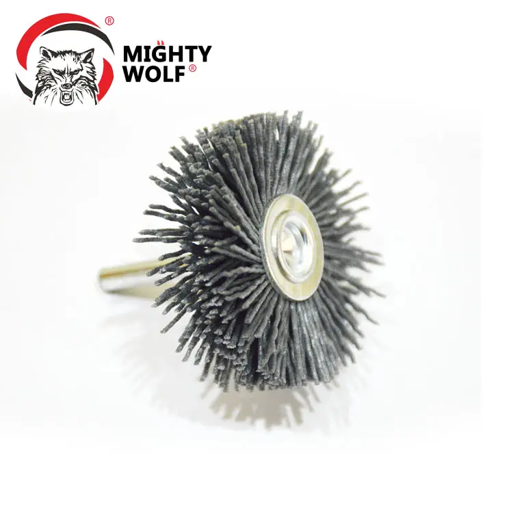 hot sale nylon abrasive polishing mounted flap wheel brush