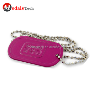 <span class=keywords><strong>Moda</strong></span> de lujo aleación de zinc 3D Carta forma esmalte suave por encargo Etiqueta de perro <span class=keywords><strong>del</strong></span> metal joyería - Product Image 1