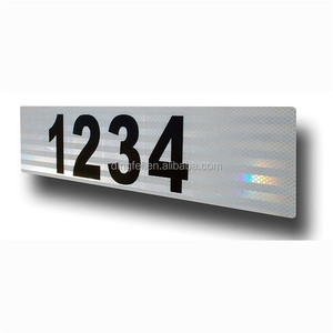 Dirección de dirección altamente reflectante, señal de carretera metálica de aluminio para casa curva o buzón de correo - Product Image 2