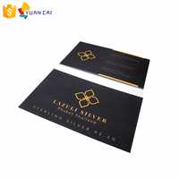 Carte de visite estampée à chaud, LOGO personnalisé, carte en feuille d'or