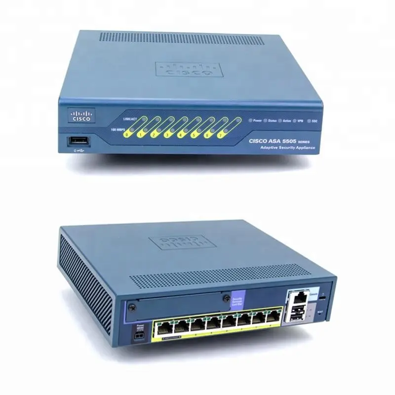 Apparecchio originale di ASA 5505 con la ASA5505-UL-BUN-K9 del Firewall di sicurezza della rete degli utenti di SW-UL