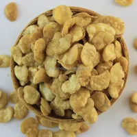 Cheese flavor coated broad bean flakes snacks coated fava beans
