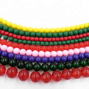 Barato de moda venta al por mayor sin dejar <span class=keywords><strong>huellas</strong></span> de perlas de vidrio para la fabricación de la joyería - Product Image 1