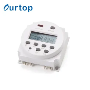 OURTOP Quarzo Elettronico Interruttore A Tempo Digitale Programmabile Timer Conto Alla Rovescia