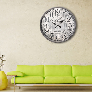 INNOVA casa stile Vintage rotondo grande telaio in metallo arabica numero <span class=keywords><strong>orologio</strong></span> <span class=keywords><strong>da</strong></span> <span class=keywords><strong>parete</strong></span> - Product Image 2