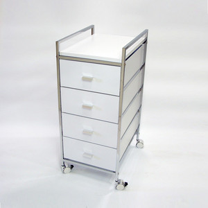 Chariot de rangement domestique en plastique à 4 niveaux, de conception simple - Product Image 5