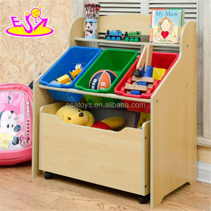 MDF Toy wooden storage box with plastic Box,Household items wholesale Colourful wooden storage box W08C132