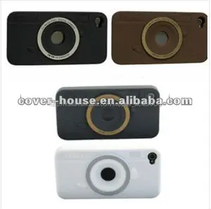 fotocamera stile cassa del telefono per iphone4 caso