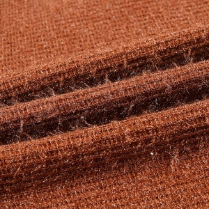 100 poliéster suave camiseta jacquard rib sweater hacci de punto de tela para el vestido - Product Image 3