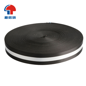 Cổ điển màu Đen/Trắng sọc Polyester Vải dây đeo 1.3 mét Độ dày Nylon thể thao vải băng trên bán - Product Image 6