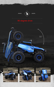 DWI venta al por mayor 2,4G 1/16 RC Stunt Car Control remoto escalada camión 360 grados rotación RC coche con música y luz niños juguete - Product Image 4