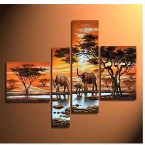 Pittura a olio su tela fatta a mano astratta di arte della parete di nuovo Design - Product Image 4
