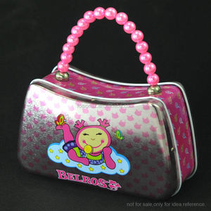 Lunch Tin Box Food <b>Container</b> Metal Cookies Box with Beaded Handle Gift Boxes for Kids - Product Image 6