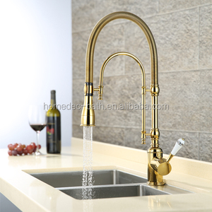 Rozinsanitary moderno moderno in <span class=keywords><strong>ottone</strong></span> oro monouso miscelatore da <span class=keywords><strong>cucina</strong></span> rubinetto termostatico caldo/freddo ponte di controllo montato - Product Image 2