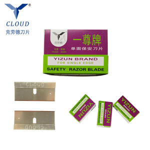 100 Pack Haute Visibilité Mini Unique Bord Rasoir Grattoir <span class=keywords><strong>Lame</strong></span> De la Vieille Colle Remover - Product Image 6