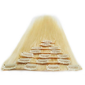 Dropshipping 22 "260g Ash Blonde <span class=keywords><strong>Bellami</strong></span> Triple de Lujo Doble Dibujado Trama Ombre dos tonos clip en <span class=keywords><strong>extensiones</strong></span> de cabello - Product Image 2